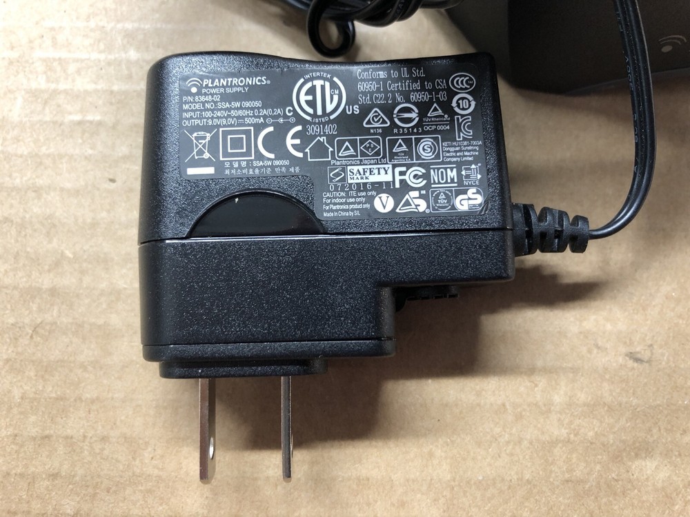 Plantronics CS55 Base Unit and AC Adapter Charger