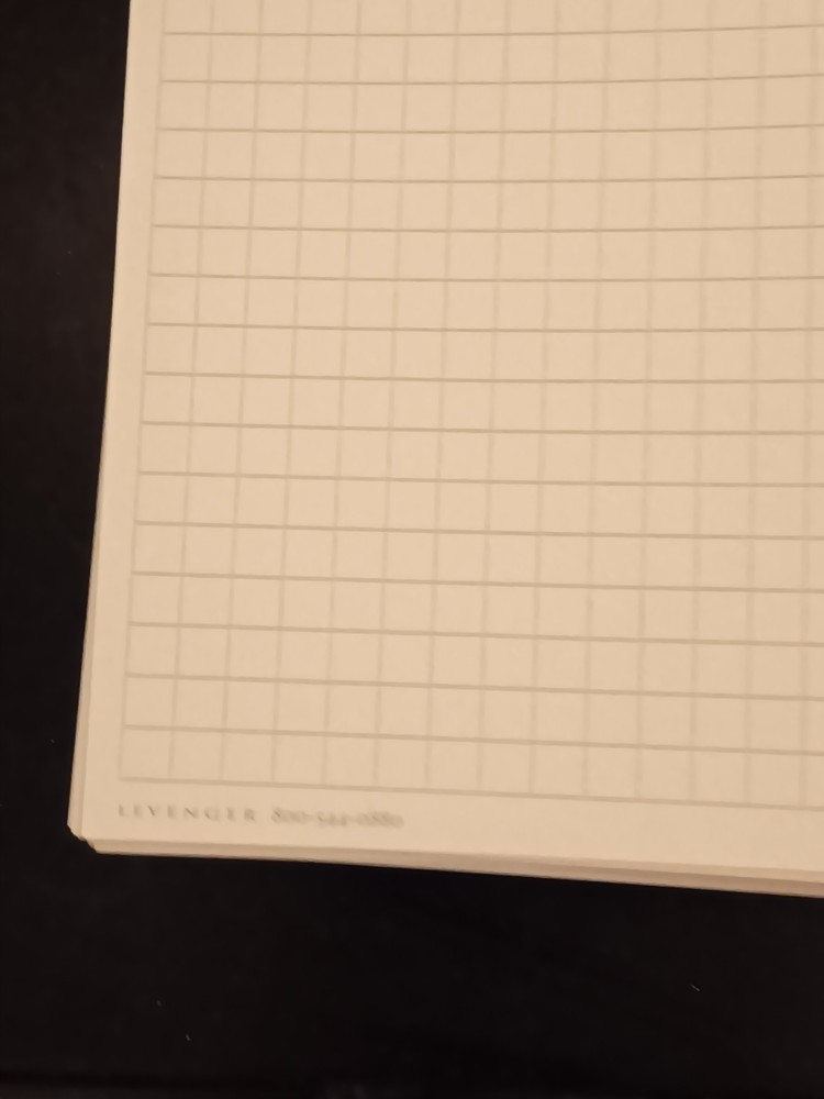 Levenger Grid Vertical Index Cards, Graph Engineering Paper, 3 x 5, White, 24