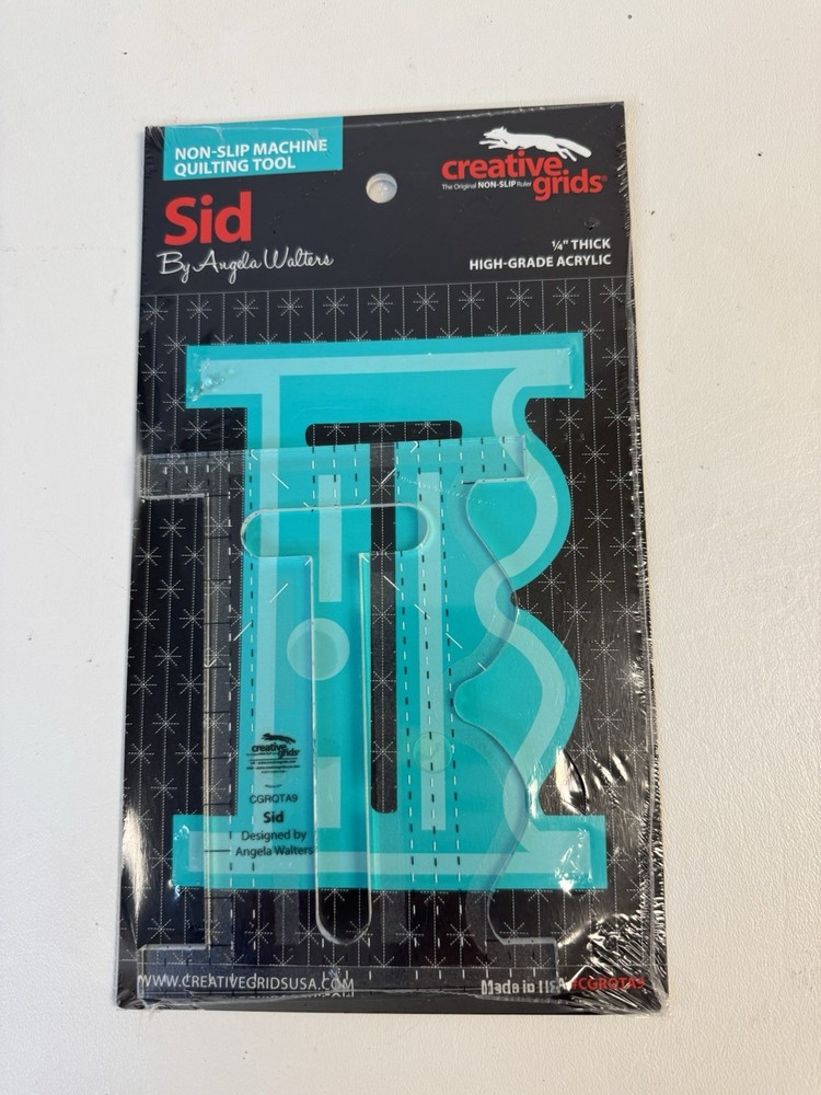 Genuine Creative Grids Non-Slip Machine Quilting Tool - Sid By Angela Walters