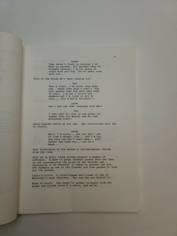 ONLY AT NIGHT / Robert Tinnell 1997 Unproduced Movie Script Screenplay