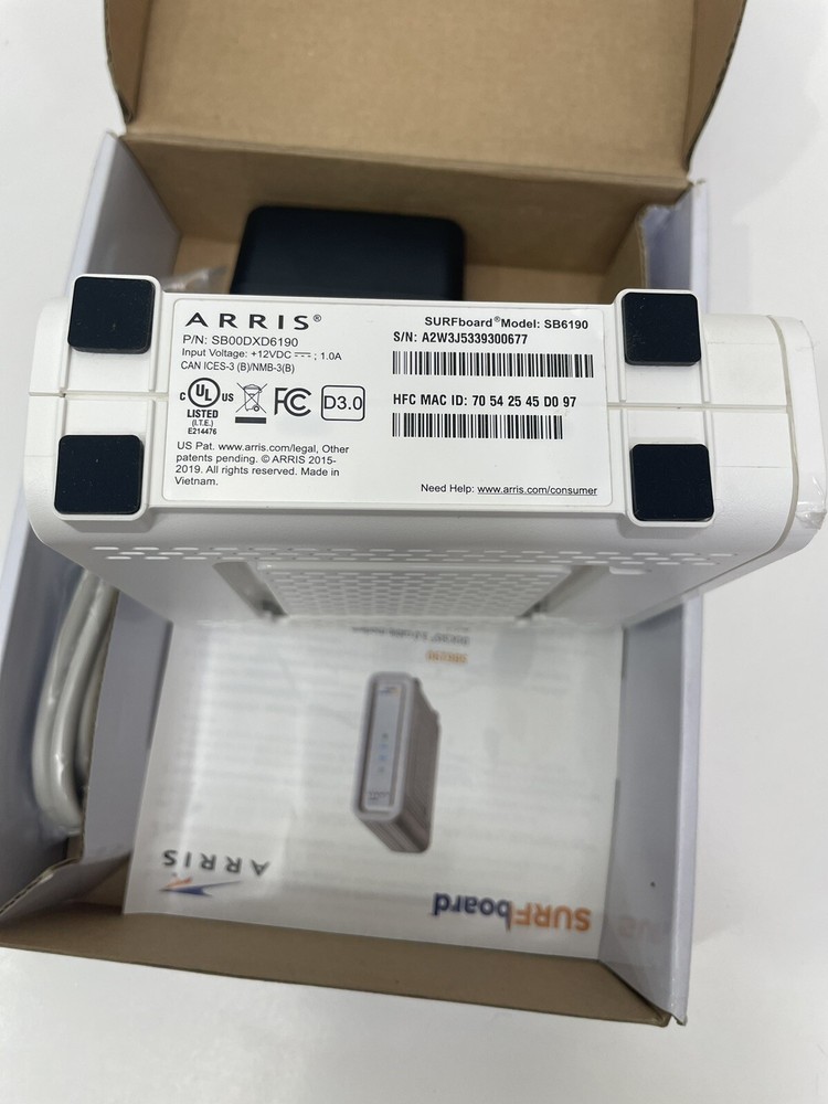 ARRIS SURFboard DOCSIS 3.0 Cable Modem - SB6190