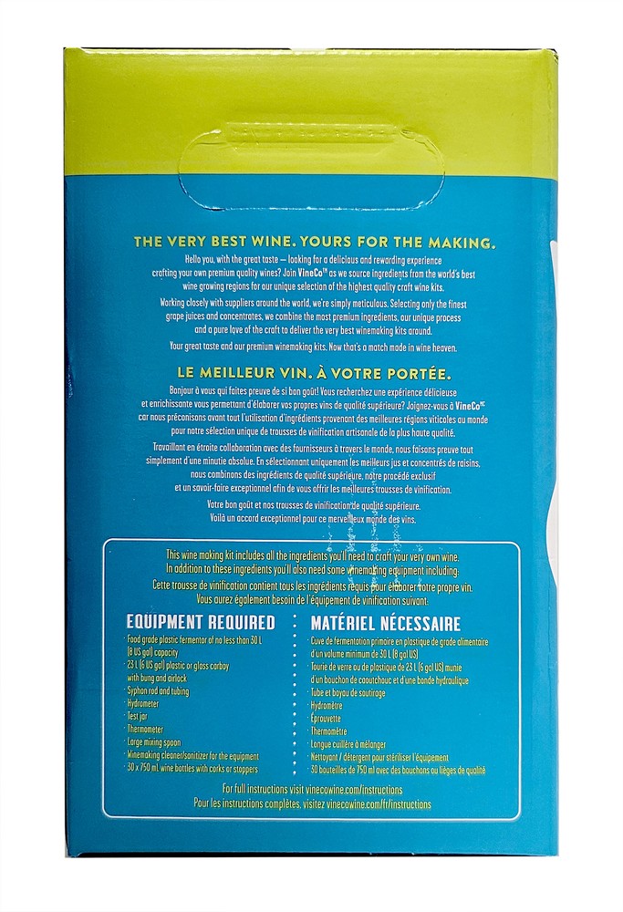 VineCo Niagara Mist Blackberry Wine Ingredient Kit