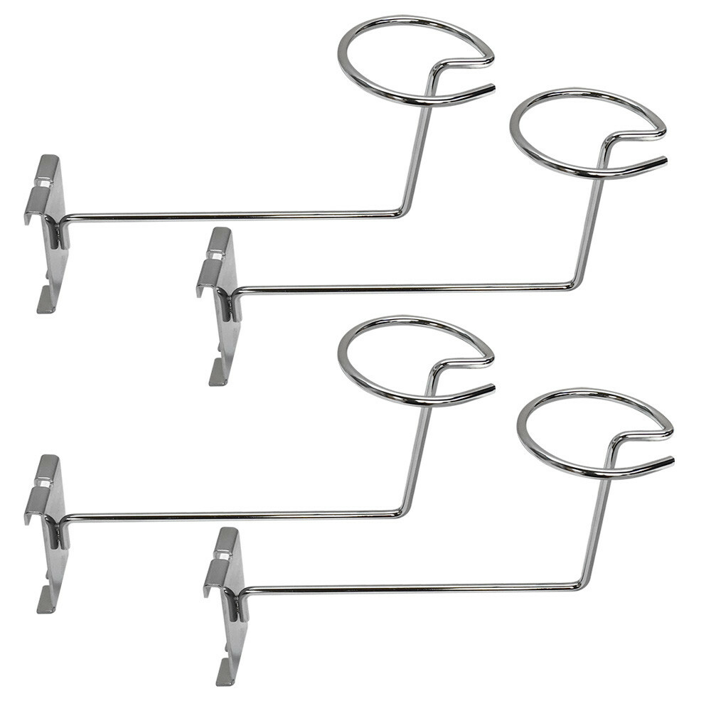 Gridwall Hat Display Hook Chrome Single Cap Holder for Retail Display Panel 4 Pc
