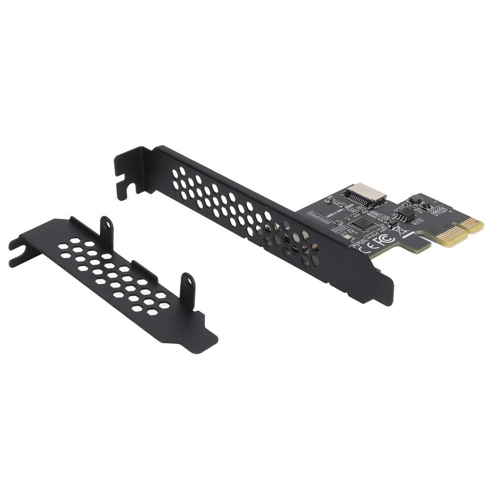 (Black) PCI-E To USB3.2 GEN1 Front USB C Expansion Card 5Gbps Type E
