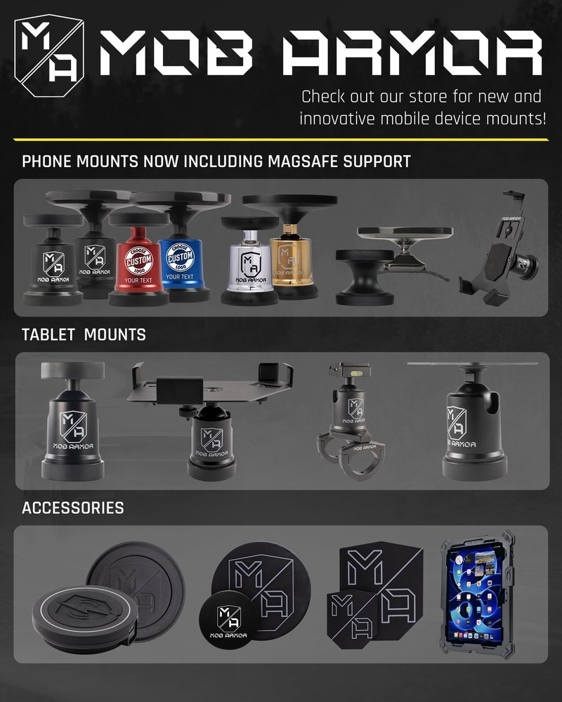 Mob Armor TabNetic Accessory Surface mounting disc, Compatible with alll Mob