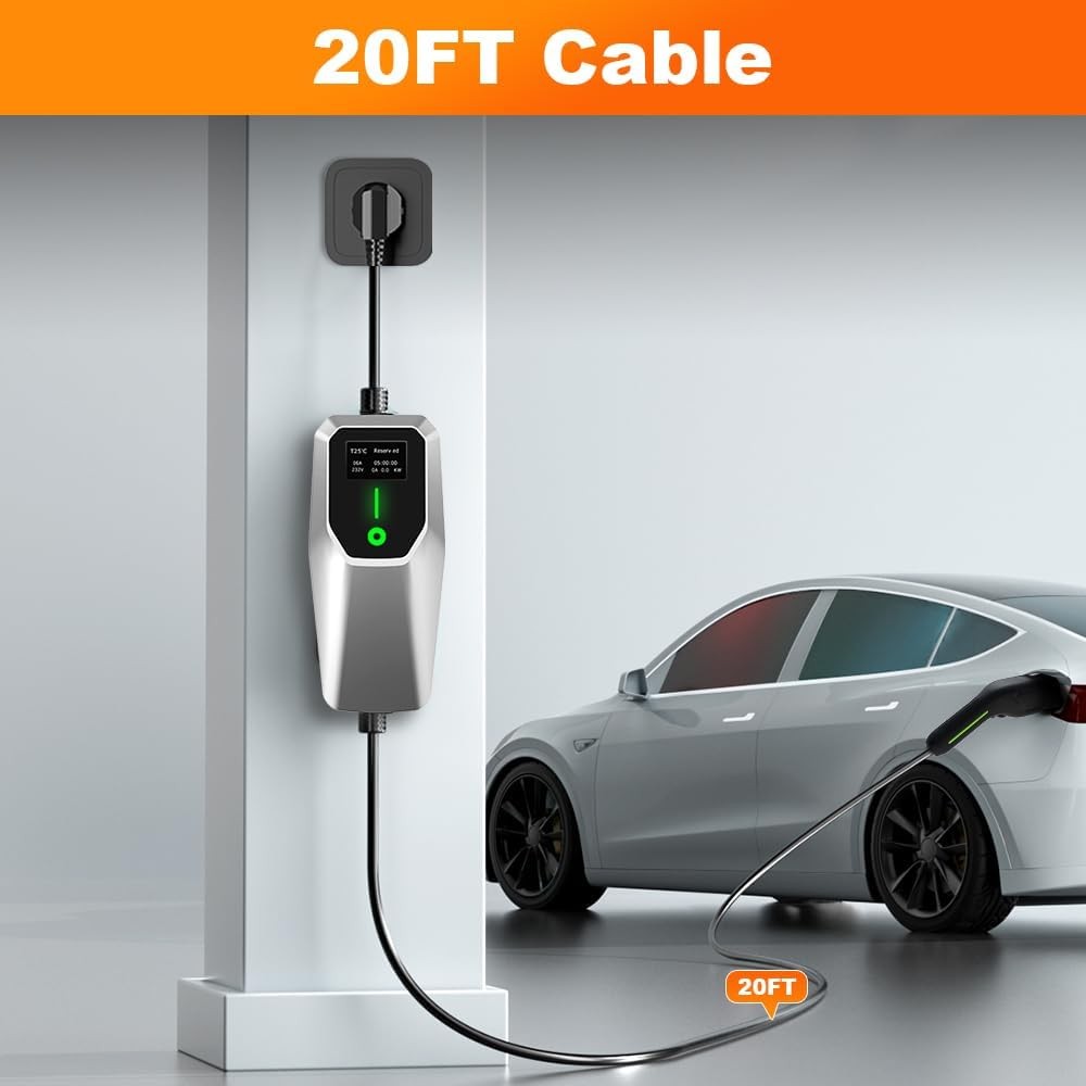 32A Level 2 EV Charger Portable