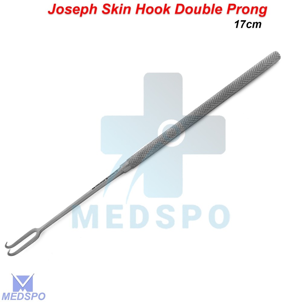 Joseph Skin Hook Plastic Surgery Tissue Retractor Double Prong Sharp Veterinary