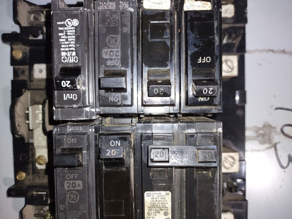 GE Panel With Breakers