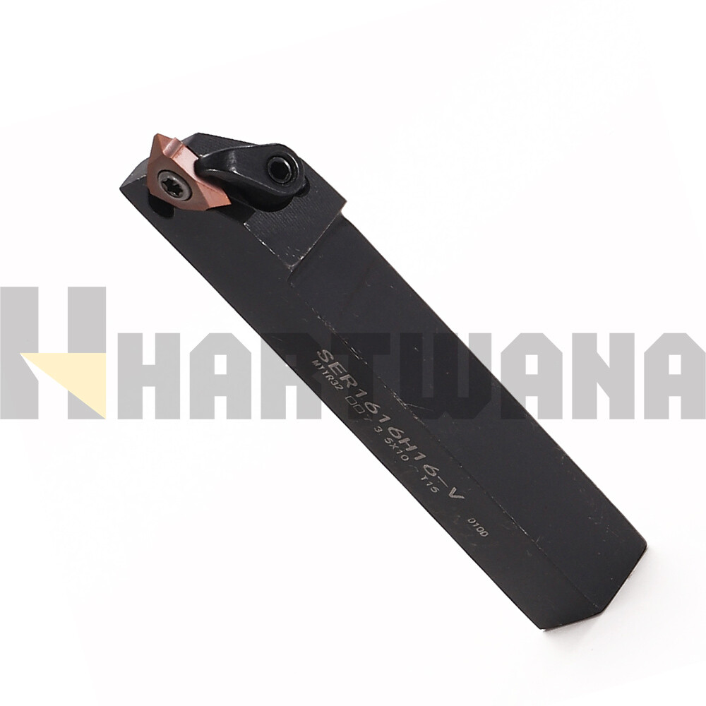 Indexable Threading Turning Tool Holder 16mm 60 Degree Carbide Inserts 16VERAG60