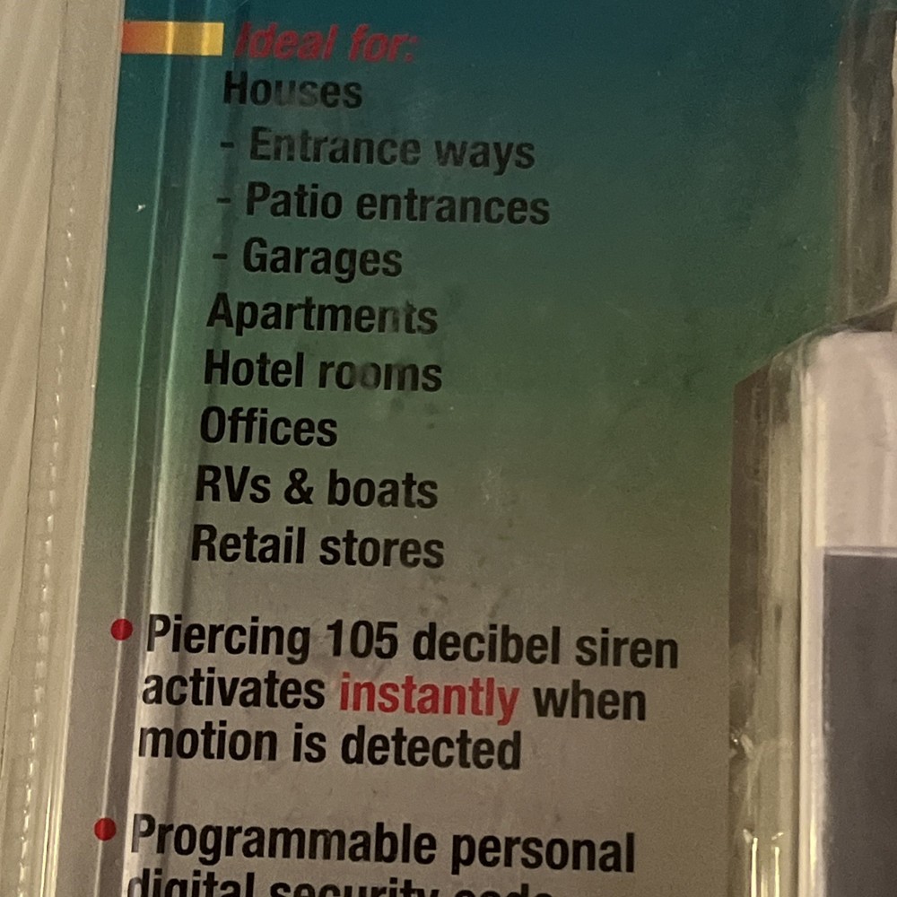 Motion Activated Alarm Hs-5300 Security System