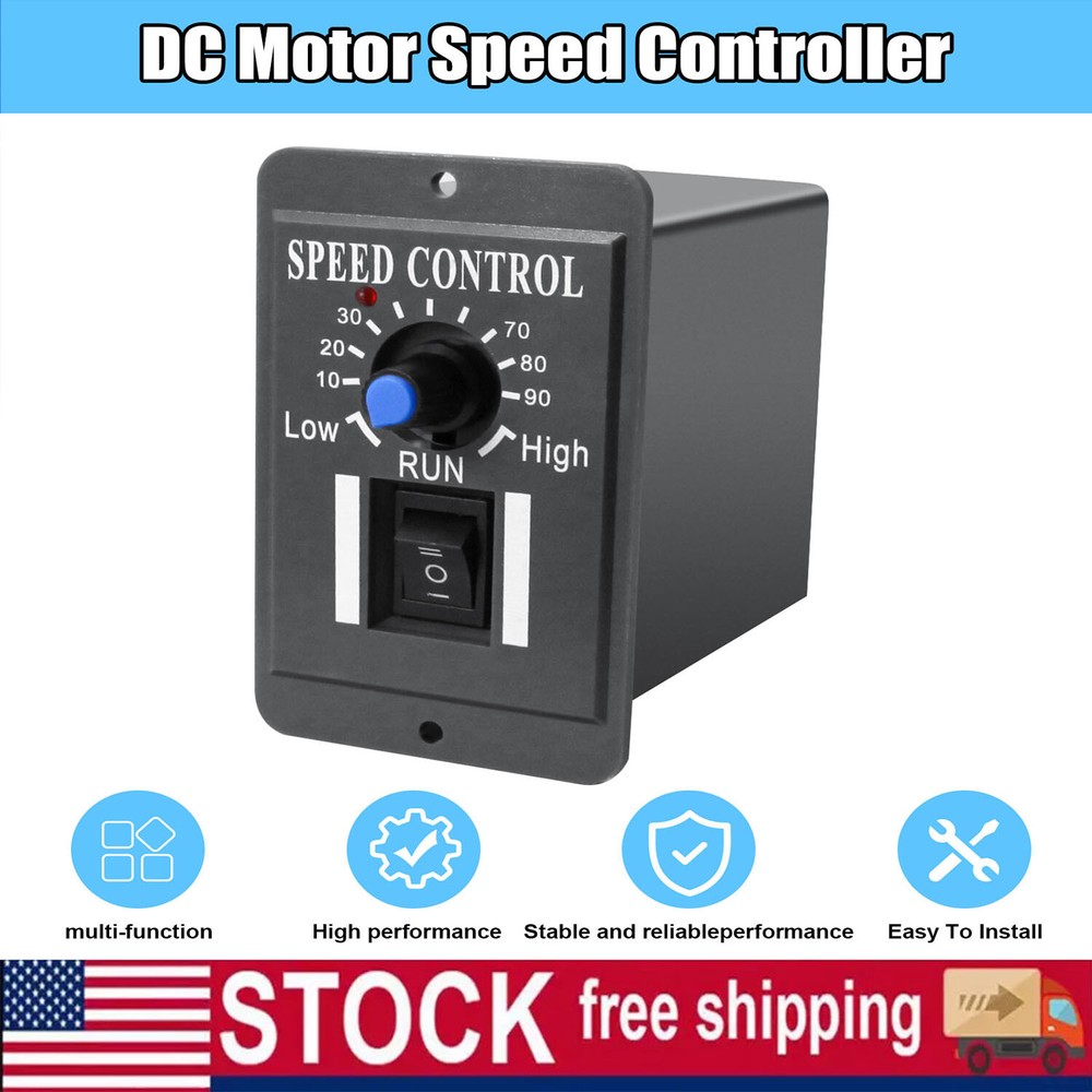 DC 10-60V 6A PWM DC Motor Speed Controller Reversible Switch Regulator Switch