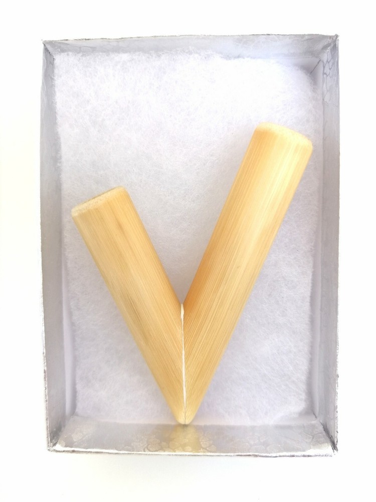 Rape pipe (Rapé) shamanic native indigenous applicator. Real Bamboo handmade New