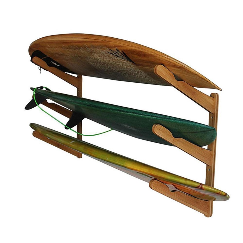 Wall Mounted Surfboard Rack Organizer Premium Hanging Sturdy Versatile