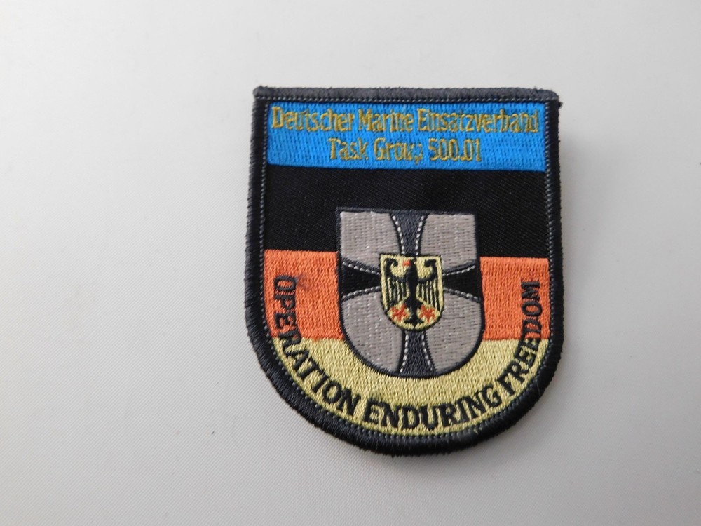 GERMAN MILITARY PATCH NAVAL TASK FORCE OPERATION ENDURING FREEDOM
