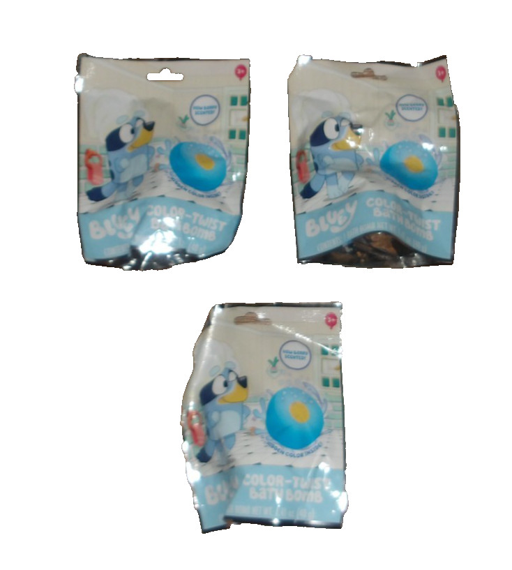 Bluey Three Color-Twist Bath Boms