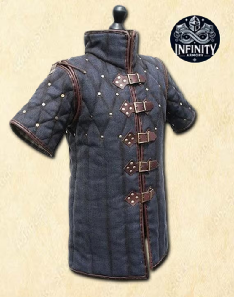 Handmade Medieval Gambeson - Authentic Padded Armor for Historical Reenactments