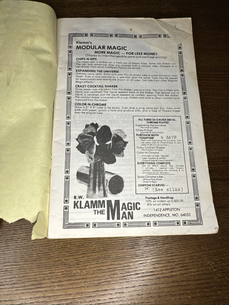 Klamm The Magic Man Catalog No. 4