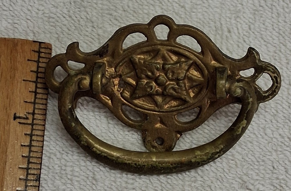 ANTIQUE CAST METAL DROP HANDLE DRAWER, DESK, BIN, DOOR HANDLE/PULL