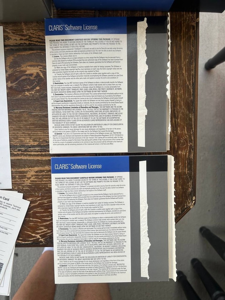 Claris MacProject II Boxed Software Disks Manuals Vintage