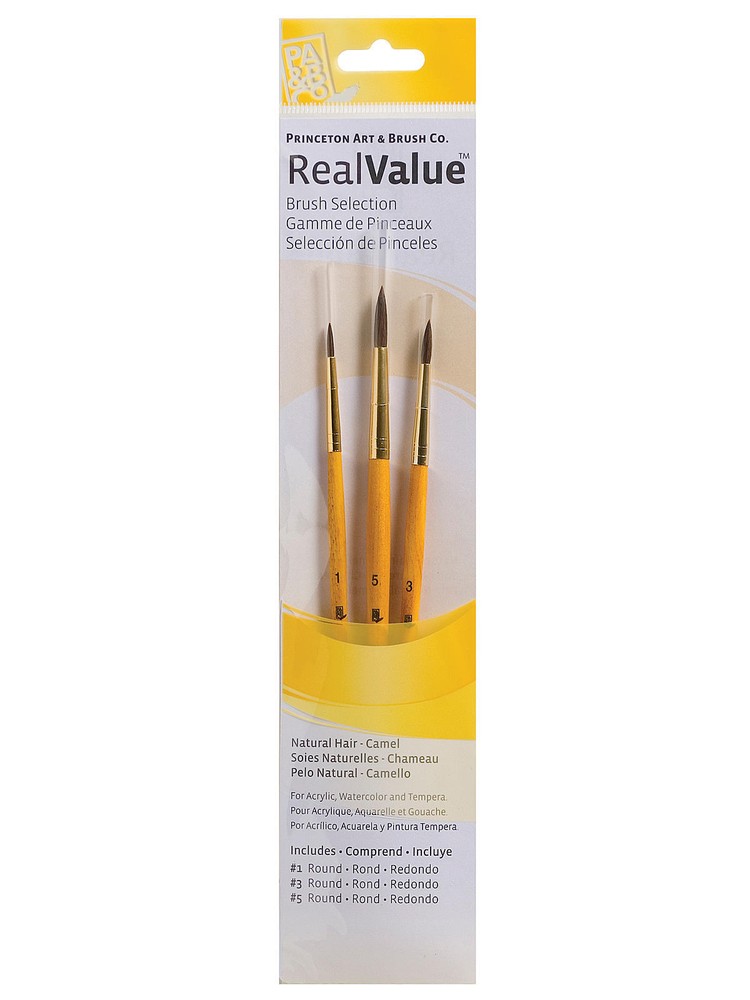 Princeton Real Value Series Yellow Handle Brush Sets