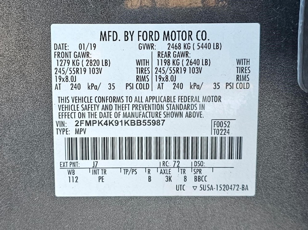 Camera/Projector Radar Unit Front Fits 19-24 EDGE 2399330