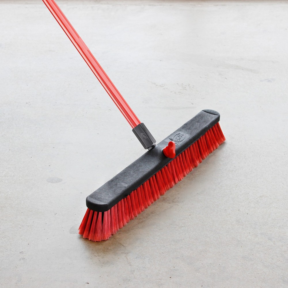 Libman 24in. Multi-Surface Push Broom, 60in.L Handle, Model# 805