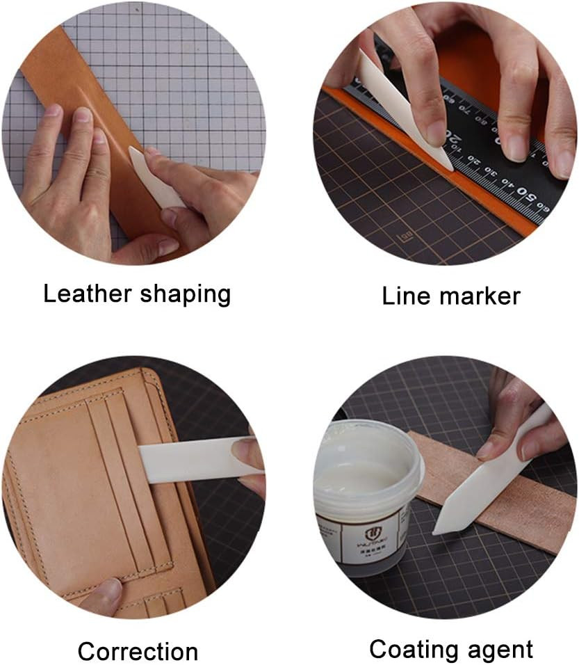 8 PCS Bone Folder Tool, Plastic Bone Folder Paper Creaser Set Scoring Tool for P