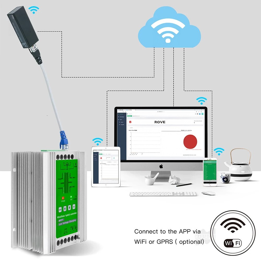 WiFi Module for MPPT Deluxe Hybrid Wind Solar Controller