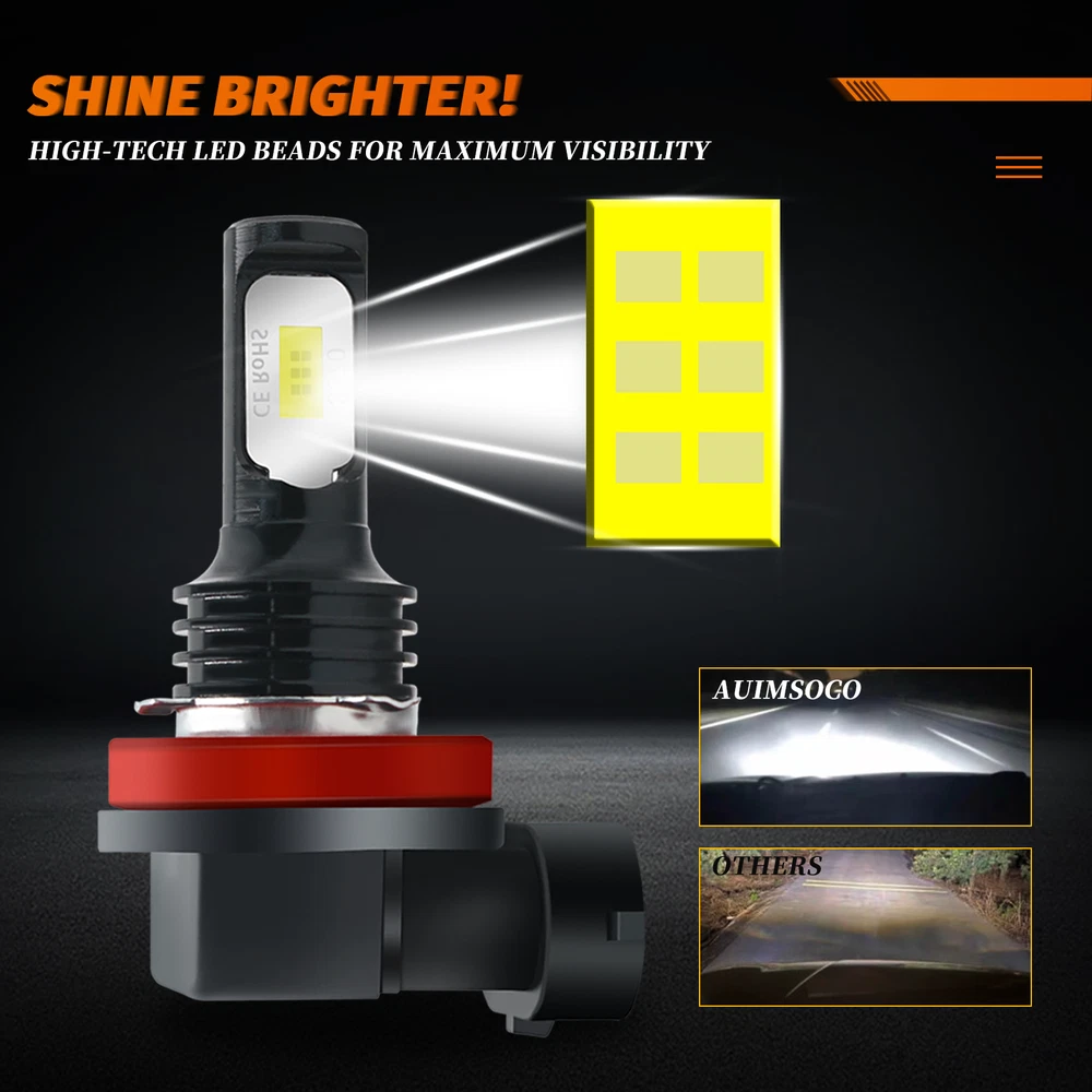 For Freightliner Cascadia 2008-2021 LED Headlight High Low Bulb Kit Super Bright