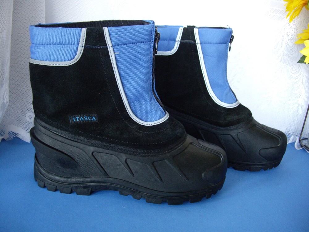 ITASCA BOYS SNOW BOOTS / LEATHER UPPER / SIZE 6 M / SUPER NICE CONDITION!