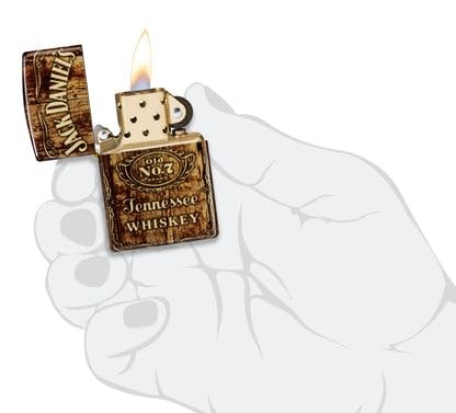 Zippo Lighter - Customized Engraved Message on Windproof Jack Daniels 46278