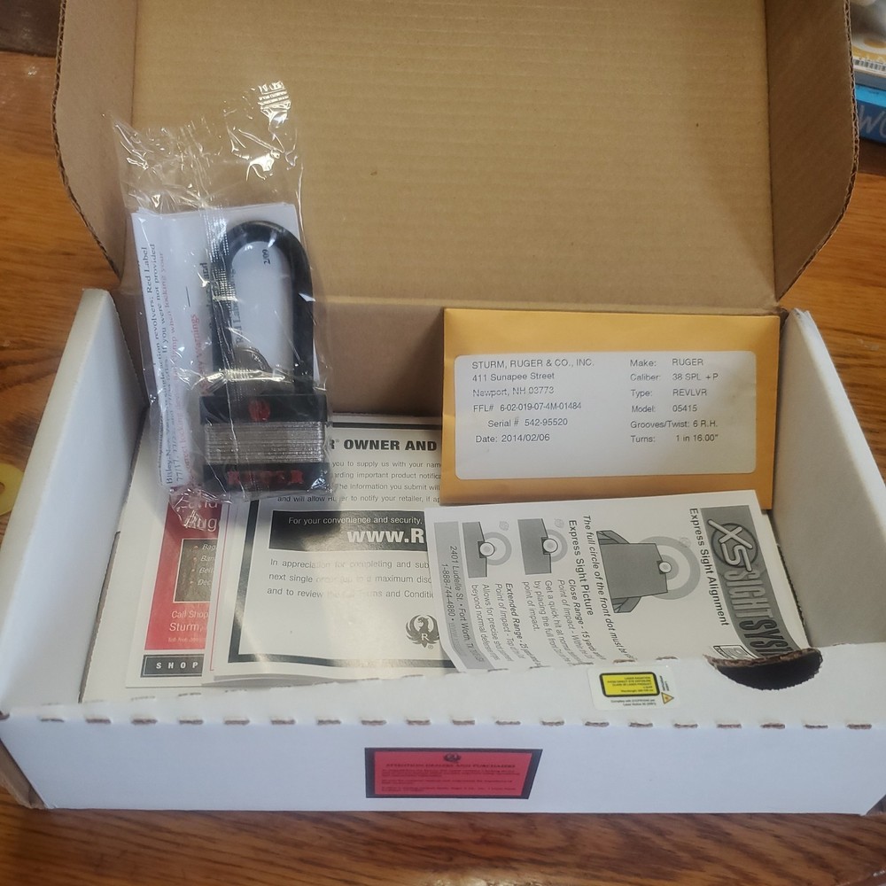 RUGER LCR-LM .38 SPL +P Box