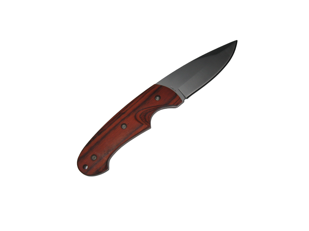 🔥 Trekker ™ Fixed Knife Wood Handle Less Packaging & Sheath (1) New 🔥