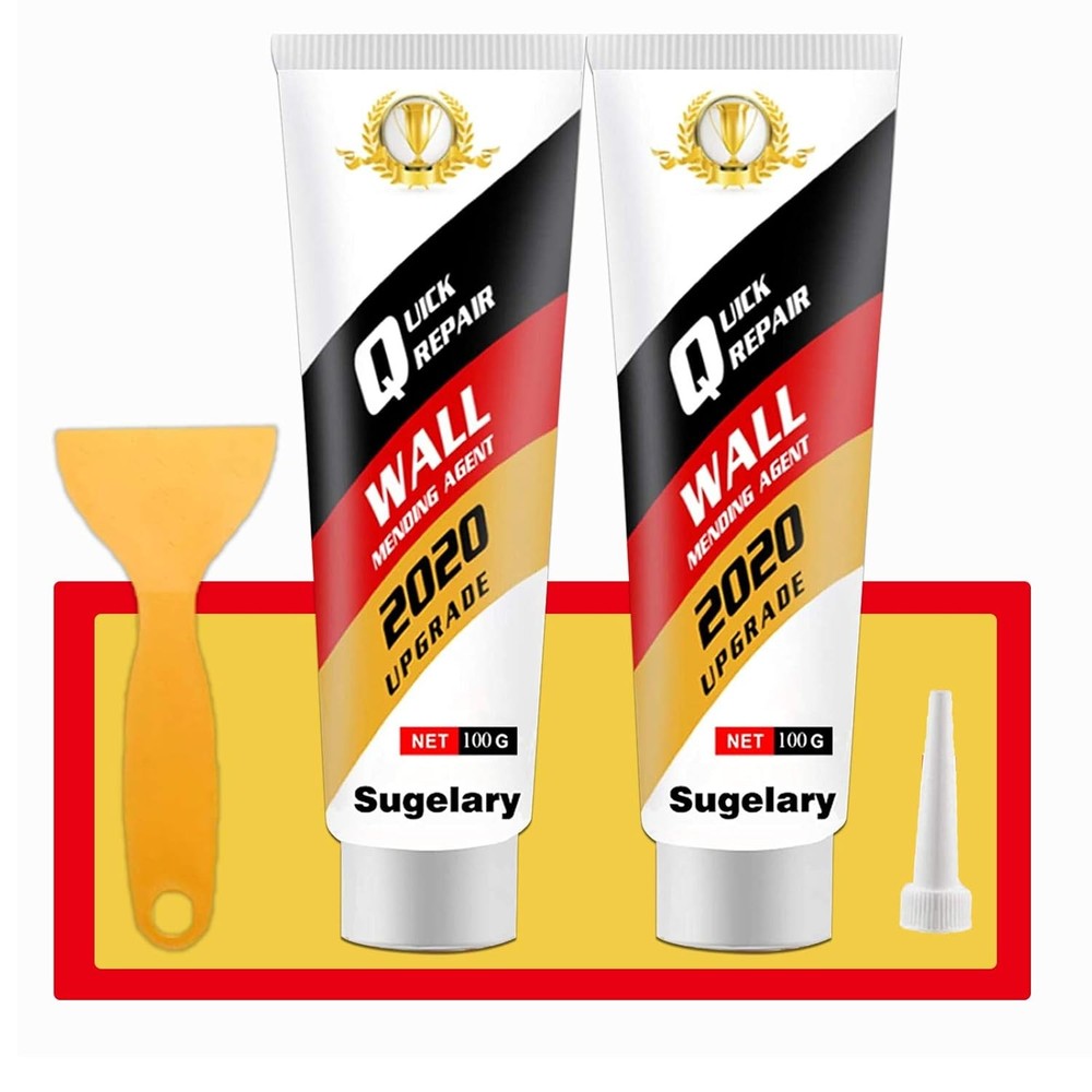 Drywall Patch Repair Kit with Scraper, Wall Spackle Paste, 2 Pack