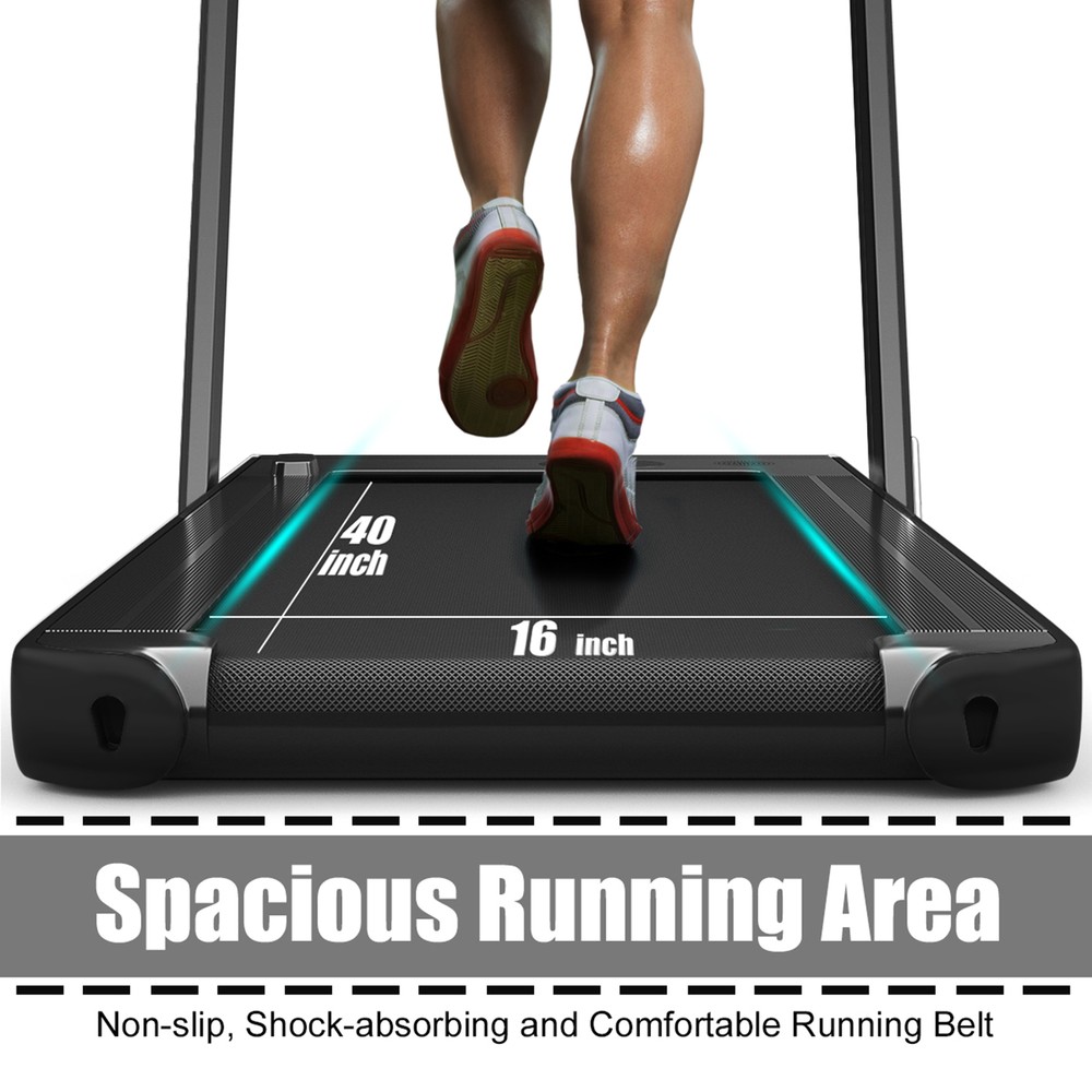 Motorized Treadmill Folding Under Desk Electric Treadmill W/APP Black