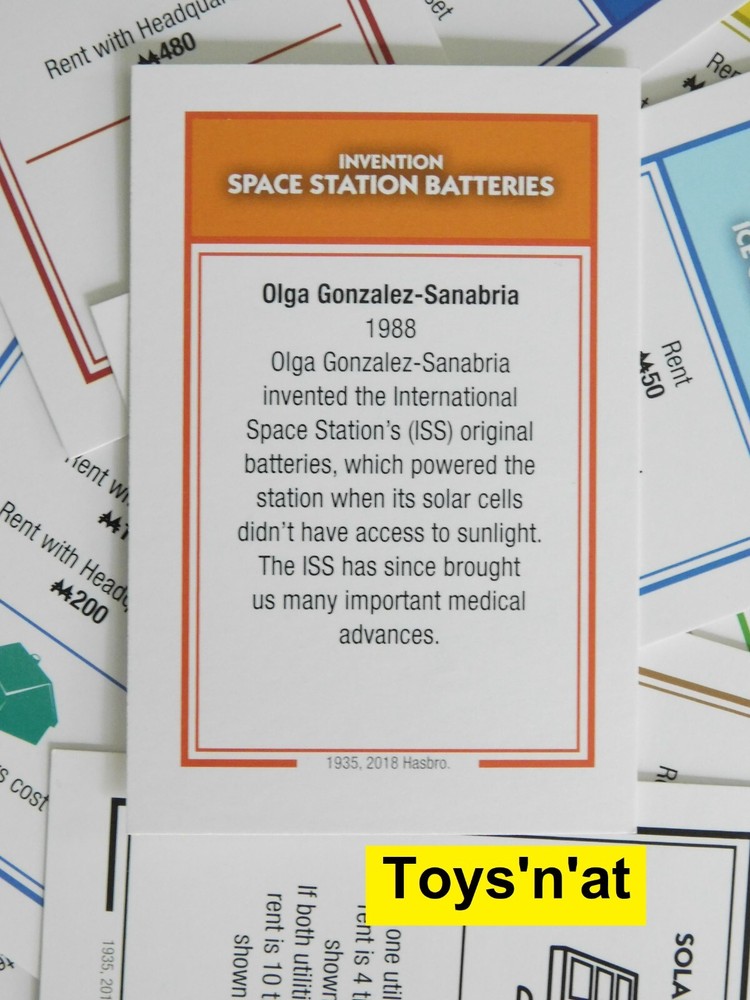 Replacement Card for Ms. Monopoly Game (ONE CARD, Your Choice)