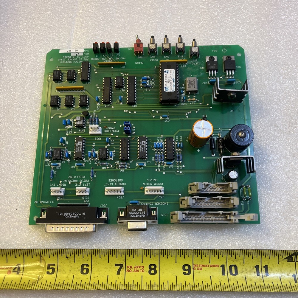Ultratech Stepper 03-15-02860 MVS Interface 2244I PCB Missing Switch