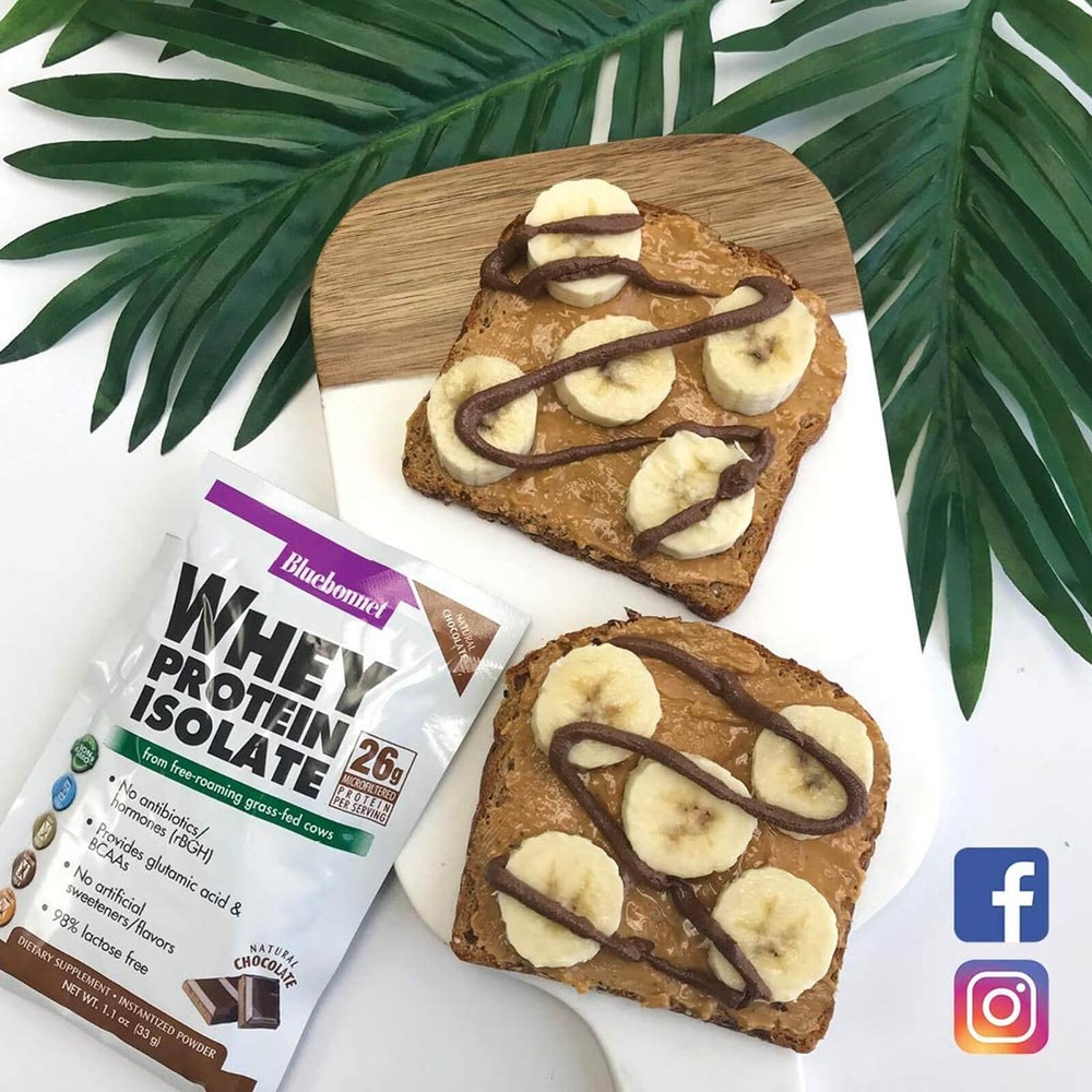 Bluebonnet Whey Protein Isolate Powder Original 2.2 lbs