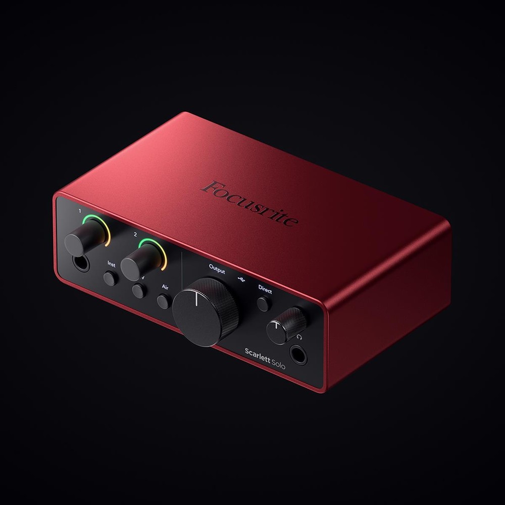 Focusrite Scarlett Solo 4th Gen USB Interface with Software Suite