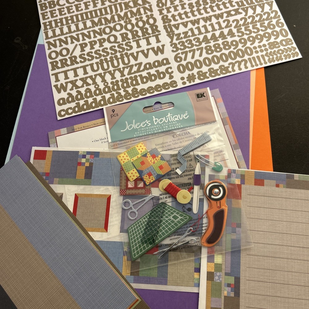 Scrapbooking Paper Stickers Quilting
