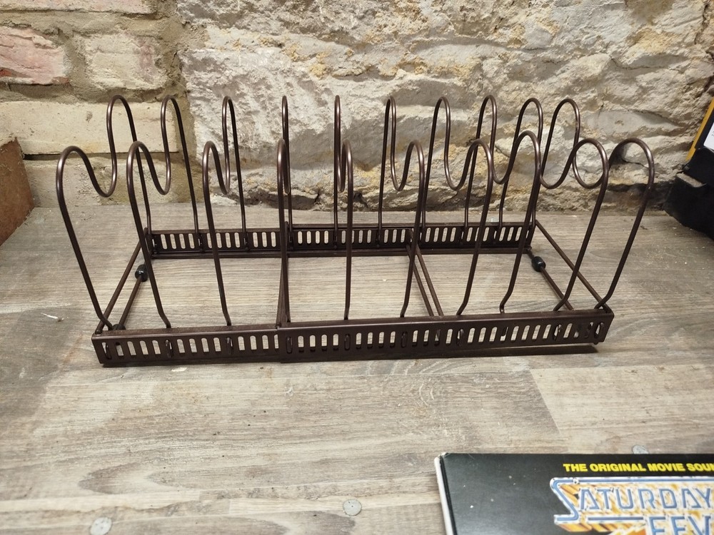 WIRE RECORD RACK - STORAGE 7" / LP VINYL Adjustable - TA