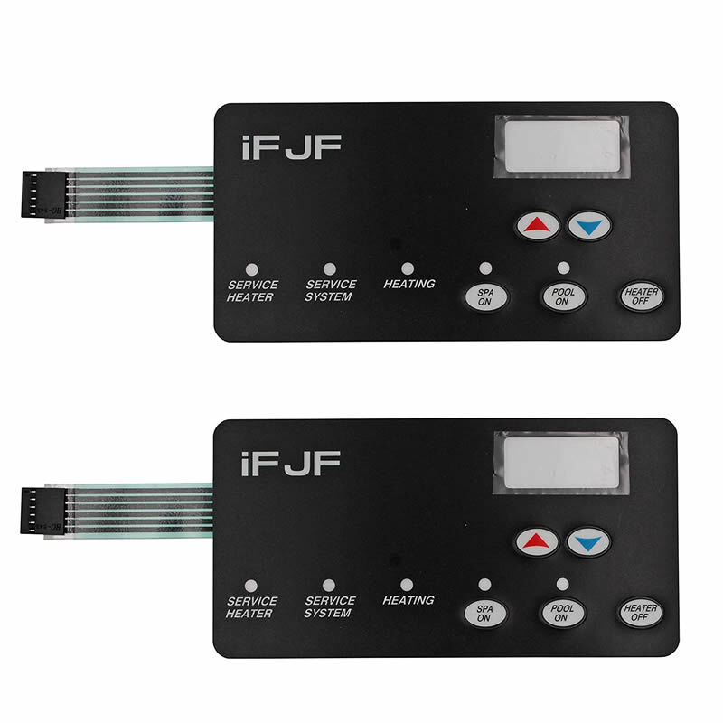 2X Switch Membrane Pad Replace for Pentair472610Z MasterTemp Pool and Spa Heater