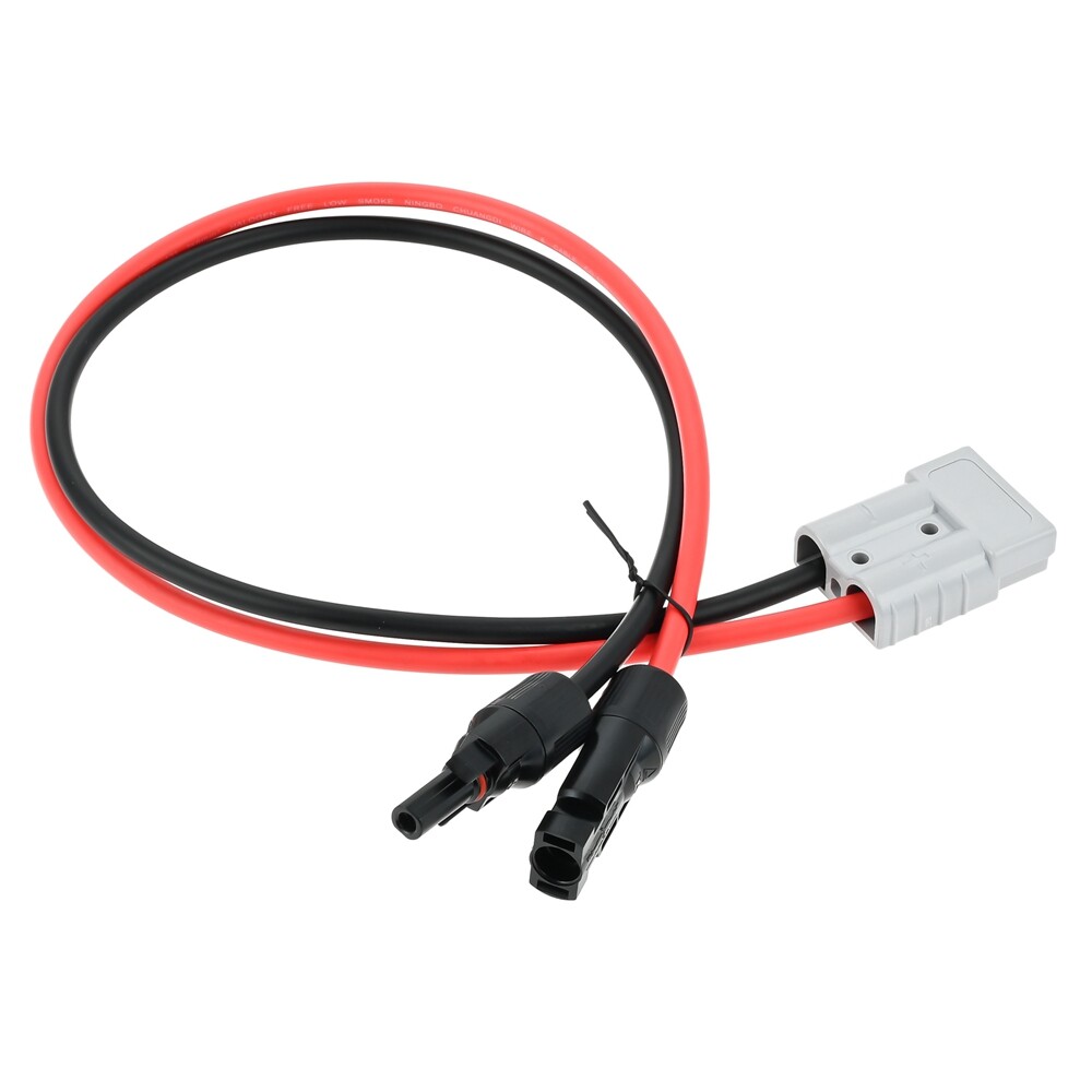Solar Panel Cable Connector Kit 10AWG 60CM Solar Extension Cable for Solar Panel