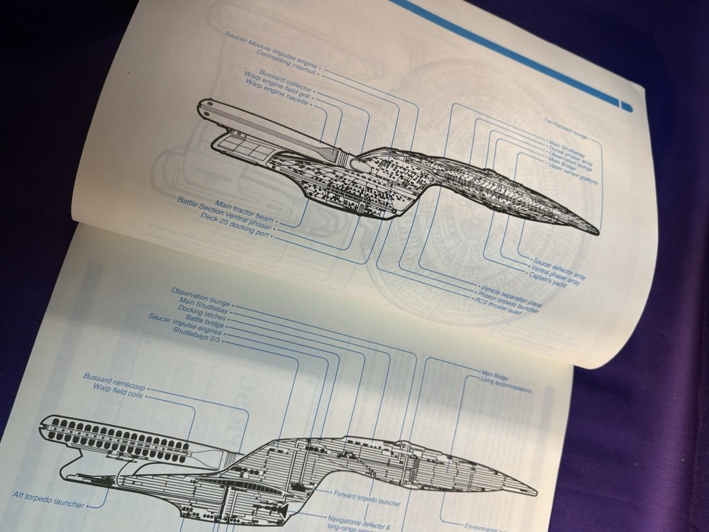 STAR TREK THE NEXT GENERATION ENTERPRISE BLUEPRINTS, And TECHNICAL MANUAL