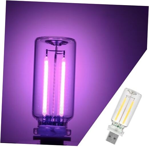 1 Pack Car LED Lights Interior, USB Light for Car Decor & 1 pack purple