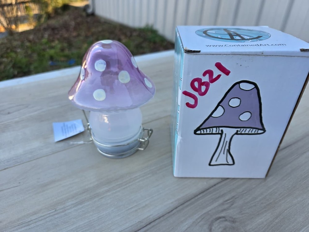 Stash Airtight Jars Purple Mushroom