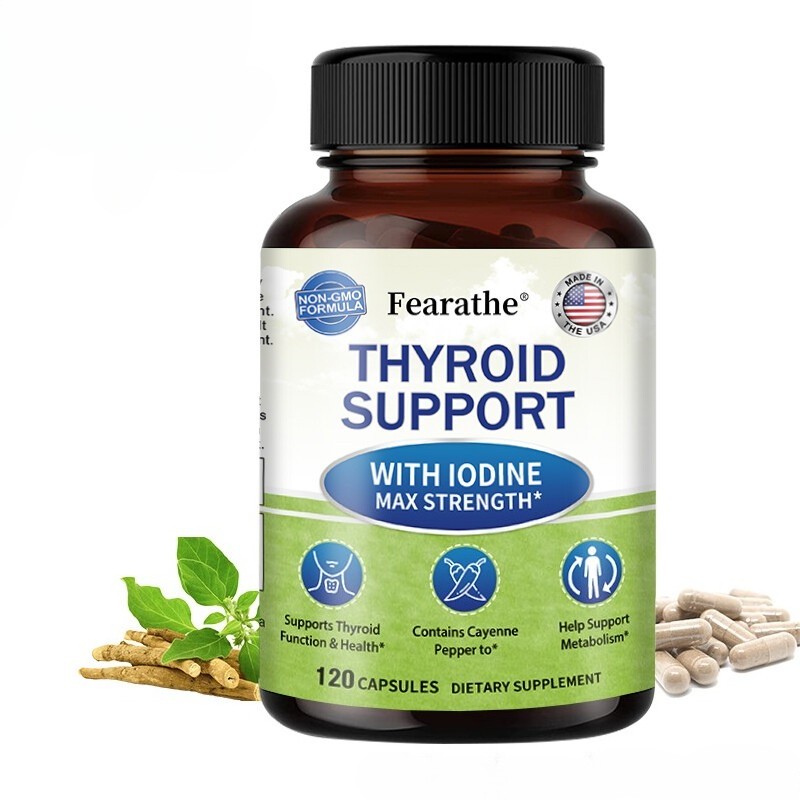 Thyroid Support with Iodine Supplement - Supports Thyroid Function - New Arrival