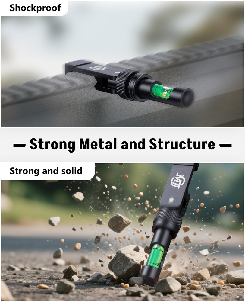 MidTen Scope Level Foldable Bubble Lightweight and Compact Black