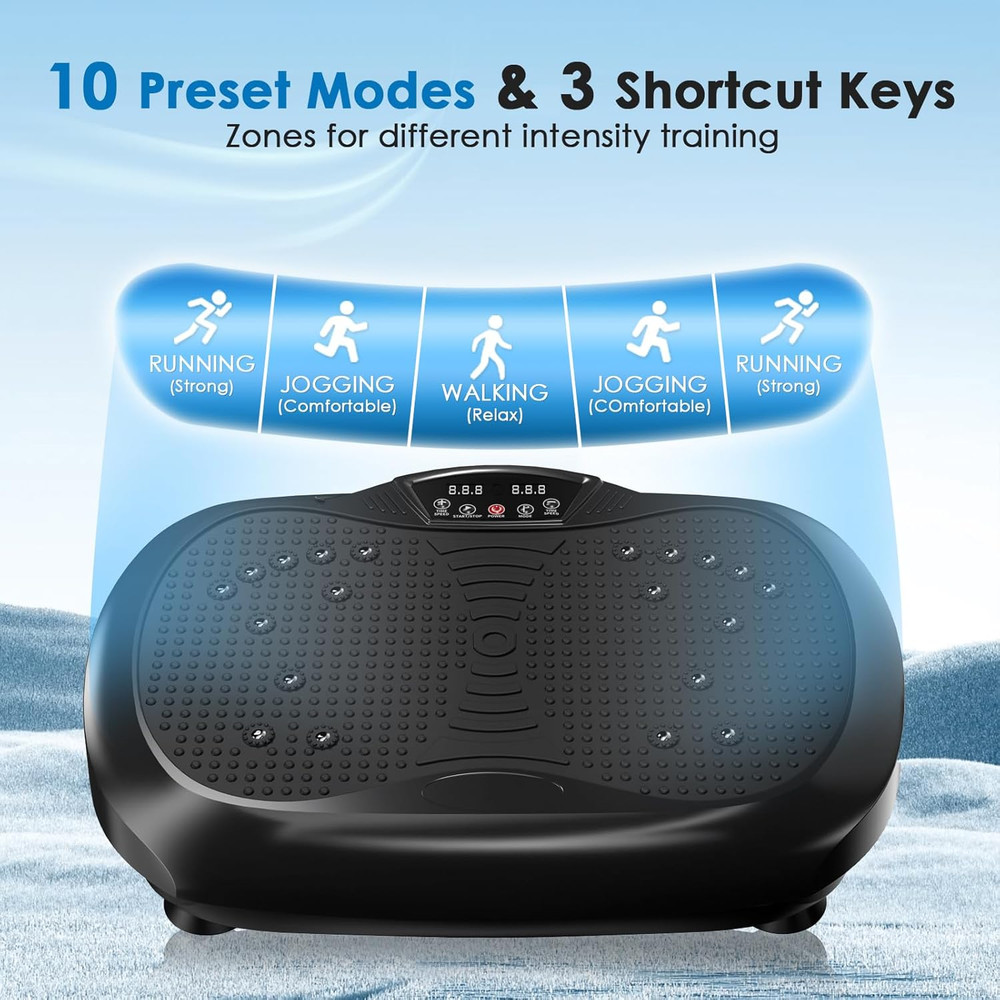 Vibration Plate Exercise Machine - Whole Body Workout Vibration Platform Lymphat