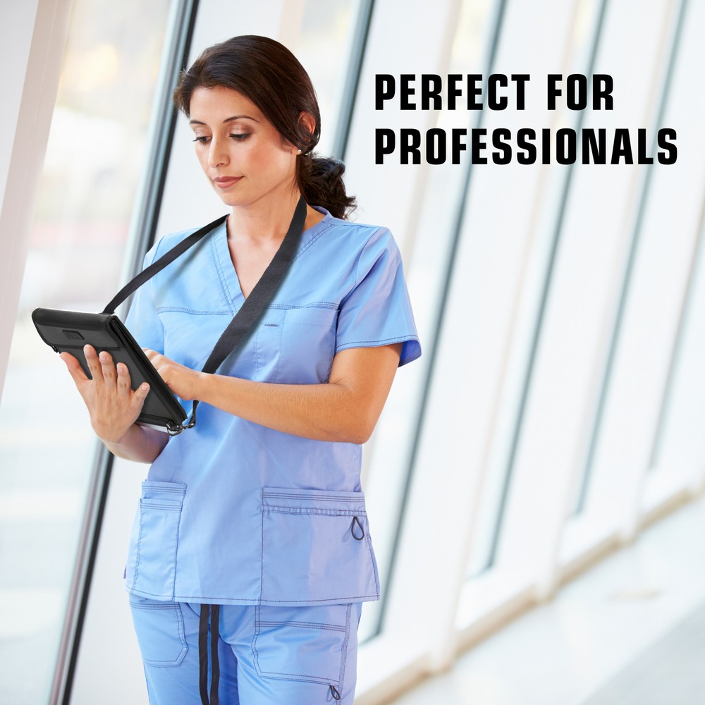 USA Gear FlexARMOR X Tablet Case with Open Front Design & Adjustable Strap